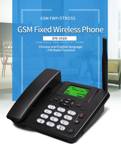 Téléphones de bureau GSM avec carte SIM en stock – Téléphone analogique FWP sans fil de bureau – Téléphone <span class=keywords><strong>fixe</strong></span> sans fil - Product Image 4