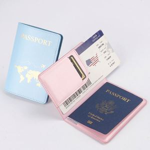 Housse de passeport en cuir PU X49 pour cartes, porte-passeport de voyage, organiseur de documents pour la famille - Product Image 2