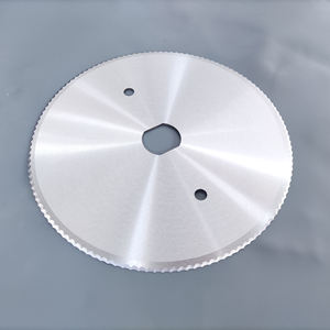 200mm/250mm/300mm/lâminas serrilhadas circulares da elevada precisão lâminas de aço inoxidável da faca do cortador redondo com borda afiada - Product Image 5