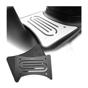 High Quality Xilla Motorcycle Modifications Black Sliver Aluminum Alloy Motorcycle Foot <b>Mat</b> Non-<b>Slip</b> Foot <b>Mat</b> For Gogoro2 - Product Image 1