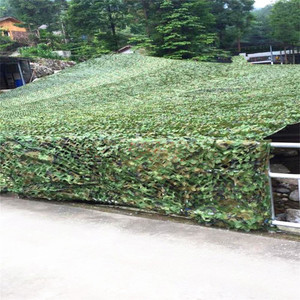 Filet de camouflage anti-aérien, couleurs jungle, en polyester, rectangulaire, stabilisé aux UV, pare-soleil, couverture décorative pour verdure - Product Image 2