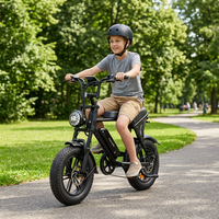 Vélo électrique OUXI V8 Mini 16 pouces à pneus larges, 36V 250W/350W, frein hydraulique, pour adultes et adolescents, disponible en entrepôt étranger