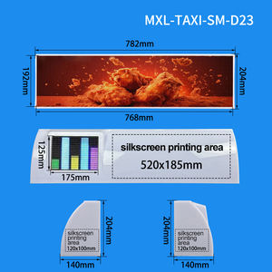 Affichage électronique LED intelligent à commutation de signal de communication 3G 4G couleur pleine pour la publicité vidéo sur les taxis - Product Image 3