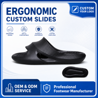 BreezeStep – Sandales nuages légères à bout ouvert pour femme, semelle extérieure en EVA antidérapante, certifiées REACH, personnalisables avec votre logo, idéales pour la maison et la plage