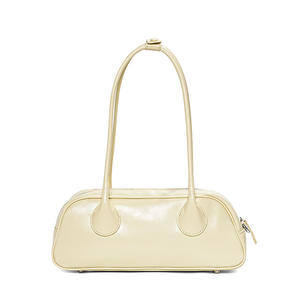 Elegantes Bolsos de Hombro Vintage de Moda 2025 para Mujer, Bolsos Bowling de Cuero Genuino con Logotipo - Product Image 6