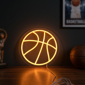 Glowing Basketball Neon Decor LED Neon <b>Signs</b> for Home Office Shops Mall Hotels Companies-Touch Control Wedding & Bar Decor - Product Image 1