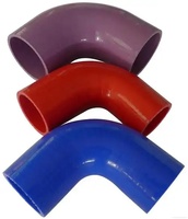 Tuyau de raccordement flexible en silicone violet personnalisé à 45 degrés pour radiateur, turbo, intercooler et admission