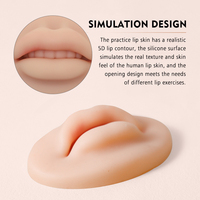 WenShen usine haute qualité Latex maquillage permanent pratique visage naturel fausse peau 3D lèvre modèle tatouage pratique peau
