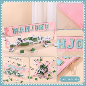<span class=keywords><strong>Jeu</strong></span> de Mahjong portable de luxe à 4 couches, <span class=keywords><strong>style</strong></span> américain, 160 tuiles de Mahjong, design de grille moderne Crusader, en acrylique, jeux d'échecs - Product Image 5