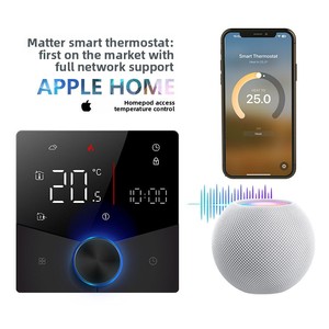 Thermostat intelligent WiFi moderne Alahot pour <span class=keywords><strong>chauffage</strong></span> au sol électrique/à eau 220V, compatible <span class=keywords><strong>Google</strong></span> <span class=keywords><strong>Home</strong></span> pour hôtels - Product Image 5