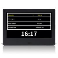 Tablette Android noire de 7 pouces écran tactile intelligent calendrier familial Google cadre Photo numérique interactif MP3 Audio AVI Format vidéo