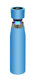 Botella de agua purificadora UV, autolimpieza y aislamiento con USB-C y logotipo personalizable - Product Image 5