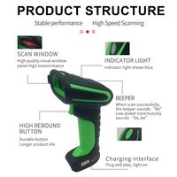 Lecteur de codes-barres CMOS industriel intelligent haute performance IP65 1D 2D Datamatrix Interface USB Certifié CE Garantie 1 an