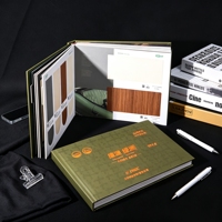 Carnet d'échantillons décoratif à anneaux, ignifuge et étanche, en mélamine couleur unie, pour projets architecturaux