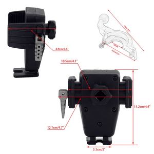 Motocicleta soporte de teléfono soporte inalámbrico cargador de iPhone y muchos otros teléfonos móviles. Soporte innovador en forma de C retráctil/ajustable para Honda <span class=keywords><strong>Goldwing</strong></span> GL <span class=keywords><strong>1800</strong></span> F6B F6C DCT Tour <span class=keywords><strong>Airbag</strong></span> 2018-2021 - Product Image 5