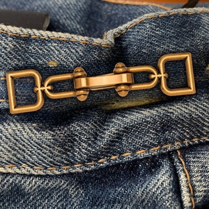 Phụ kiện denim vàng cổ điển từ các nút chân hợp kim kẽm thập niên 90 với kỹ thuật mạ - Product Image 3