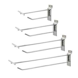 Hookei bán nóng thép gia cố slatwall móc-Tàu nhanh trong kho an ninh treo móc cho kệ siêu thị - Product Image 5