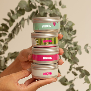 Latas de tarro de aromaterapia AIKUN, velas de fragancia de piedra de cristal, vela perfumada de vacaciones de cera de soja de lujo - Product Image 3