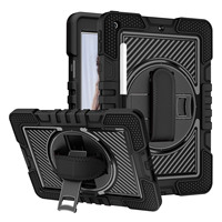 Étui robuste à rotation 360° avec sangle de main et bandoulière pour tablette iPad 10.2 7ème, 8ème et 9ème génération