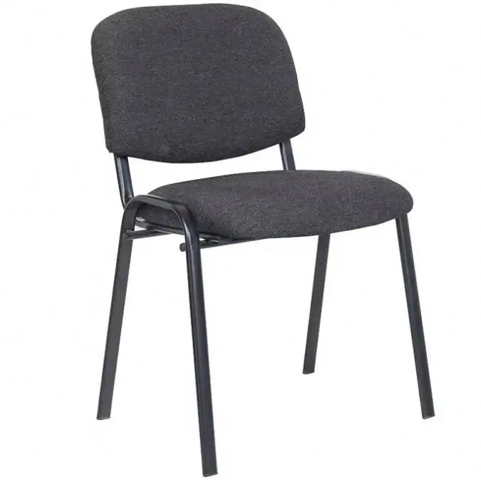 Kabel Metal Leg Mid Back Office Cadeira Preta Silla De Visitante Cadeiras De Conferência