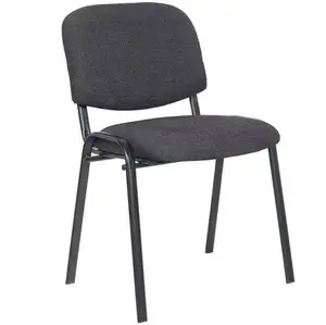 Kabel Metal Leg Mid Back Office Black Chair Silla De Visitante Conference Chairs