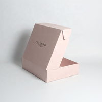 Boîtes d'expédition pliables en papier kraft ondulé biodégradable personnalisées, avec laminage mat et gaufrage, recyclables pour les vêtements