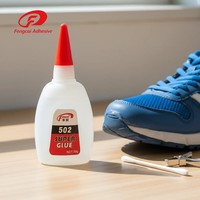 Colle CA Fengcai écologique (Super colle cyanoacrylate de qualité supérieure) - Liquide transparent à séchage rapide pour la construction, le travail du bois et l'emballage