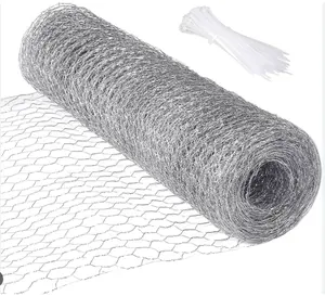 Anping factory offer directly hot dipped Galvanized hexagonal Wire Netting Chicken Wire Mesh for farm cage