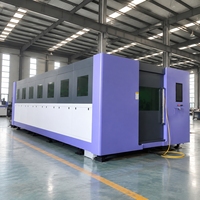 Machine de découpe laser à fibre haute précision 6 kW 12 kW 1560 2060 avec plateforme d'échange AKJ2060FBC