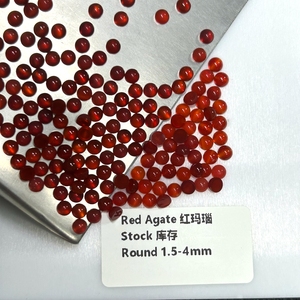HQ GEMS fondo plano pequeño cabujón redondo <span class=keywords><strong>1</strong></span>,5mm a 4mm Original Natural rojo cornalina ágata piedra preciosa suelta en venta - Product Image 6