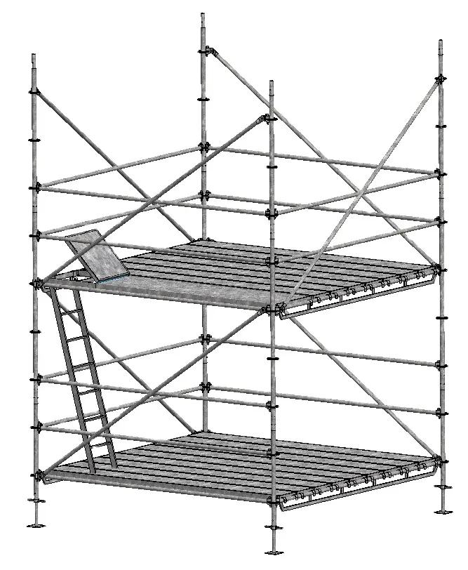 Resablok ponteggio Mobile 3.00m di lunghezza x 3.00m di larghezza x 7.50 m di altezza