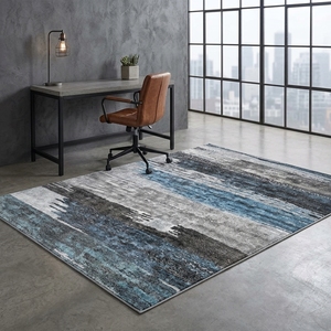 <span class=keywords><strong>Tapis</strong></span> Moderne Abstrait <span class=keywords><strong>2x3m</strong></span> Lavable Antidérapant à Poils Courts Fabriqué à la Machine Pliable pour Entrée Cuisine Salle de Bain Salon - Product Image 3