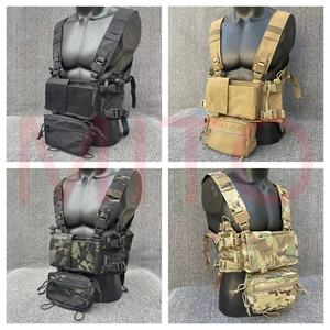 Siap untuk dikirim <span class=keywords><strong>Molle</strong></span> luar ruangan rompi latihan kantong sabuk keselamatan tas Crossbody <span class=keywords><strong>Harness</strong></span> taktis Rig dada - Product Image 4
