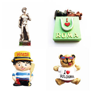 Promocional 3D poli resina italiana Trevi Fountain <span class=keywords><strong>Roma</strong></span> Florencia David Milano barato hogar cocina artes decorativas imán para nevera - Product Image 2