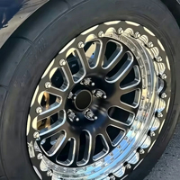 Nouvelles jantes en alliage d'aluminium forgé argentées à rayons multiples, Beadlock, concaves profondes, 18-22 pouces, 5x112 5x120, compatibles avec GTR SUV 4x4