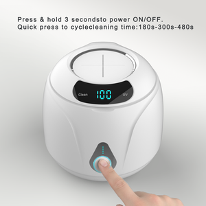 Limpiador Dental Ultrasónico Portátil para el Hogar, Máquina Alineadora de Dentaduras Postizas, Limpiador Vibratorio Ultrasónico a Prueba de Agua - Product Image 3