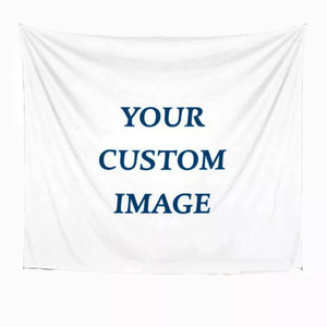 <span class=keywords><strong>Tapisserie</strong></span> personnalisée Polyester <span class=keywords><strong>tissu</strong></span> usine fournir directement sans quantité minimale de commande maison chambre décorative mur accrocher Logo impression Home Decor - Product Image 1