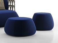Pouf carré ou rond moderne, imperméable et résistant aux intempéries, en tissu, pour l'extérieur, idéal pour la maison, l'hôtel, la cour et le jardin