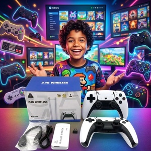 Console de jeu portable rétro M15 Game Wheel Steering HD 4K 64 Go avec plus de 20 000 jeux gratuits pour <span class=keywords><strong>NES</strong></span>/FC/SNES/PS1/SFC/FC Game Stick - Product Image 2