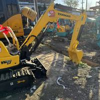 Mini-excavatrice d'occasion Yanmar VIO17 de 1,7 tonne, modèle 2024, avec godet de 0,05 m³, chenilles et 0 à 2000 heures de fonctionnement