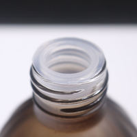 Pot de bougie parfumée de luxe 100 ml en verre ambré givré à rayures verticales, léger, anti-lumière, rechargeable pour diffuseur, sérigraphie