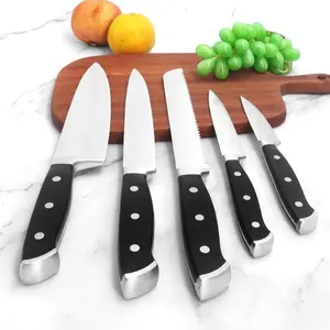 High Quality 5 Pieces Stainless Steel Knife Set Stainless Steel Kitchen Meat Cleaver Knife set