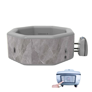 <span class=keywords><strong>Spa</strong></span> gonflable octogonal personnalisé 190cm x 190cm x 70cm pour 5 personnes, en PVC laminé, piscine de massage extérieure hors sol avec pompe - Product Image 2