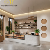 Design d'intérieur moderne et luxueux pour café et boulangerie |   Solution complète de comptoirs et présentoirs sur mesure pour magasins : Conception personnalisée tout-en-un