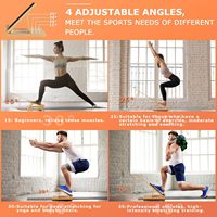 Planche d'étirement inclinée multi-positions en bois de chêne, équipement de fitness, étireur de mollets et de tendons d'Achille, modèle pour étirements debout
