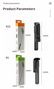 X1107-1 xách tay điện thoại thông minh R1 <span class=keywords><strong>Selfie</strong></span> <span class=keywords><strong>Stick</strong></span> mở rộng <span class=keywords><strong>Selfie</strong></span> <span class=keywords><strong>Stick</strong></span> không dây từ xa Tripod cho điện thoại thông minh - Product Image 6