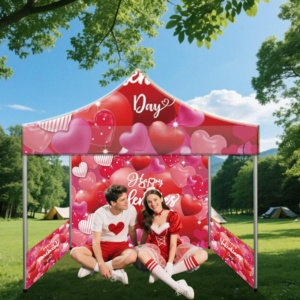 Customized Valentine's Day 3x3M Foldable Sunshade <b>Tent</b> Aluminum Alloy <b>Frame</b> 300D Polyester Outdoor Promotional Events - Product Image 4