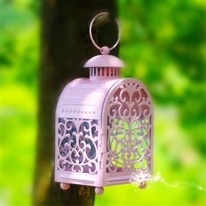 Lanterne en métal du Style marocain, <span class=keywords><strong>grande</strong></span> <span class=keywords><strong>taille</strong></span>, pour l'intérieur et l'<span class=keywords><strong>extérieur</strong></span>, porte-bougie, lanterne de jardin, mariage, noël - Product Image 5