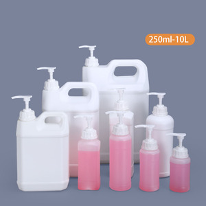 500ml 빈 플라스틱 로션 병, 샴푸 포장용 펌프 포함 - Product Image 1