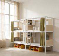 Lit superposé en métal robuste moderne pour jeunes et adultes, lit superposé en fer blanc, lit superposé double, design gain de place, dortoir